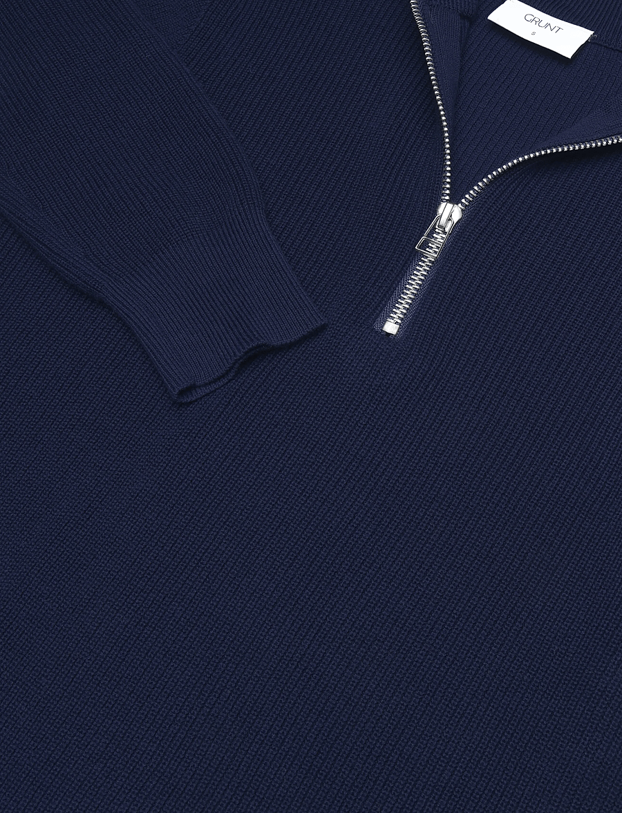 Grunt - GROleg Half Zip Knit - džemprid - navy - 2