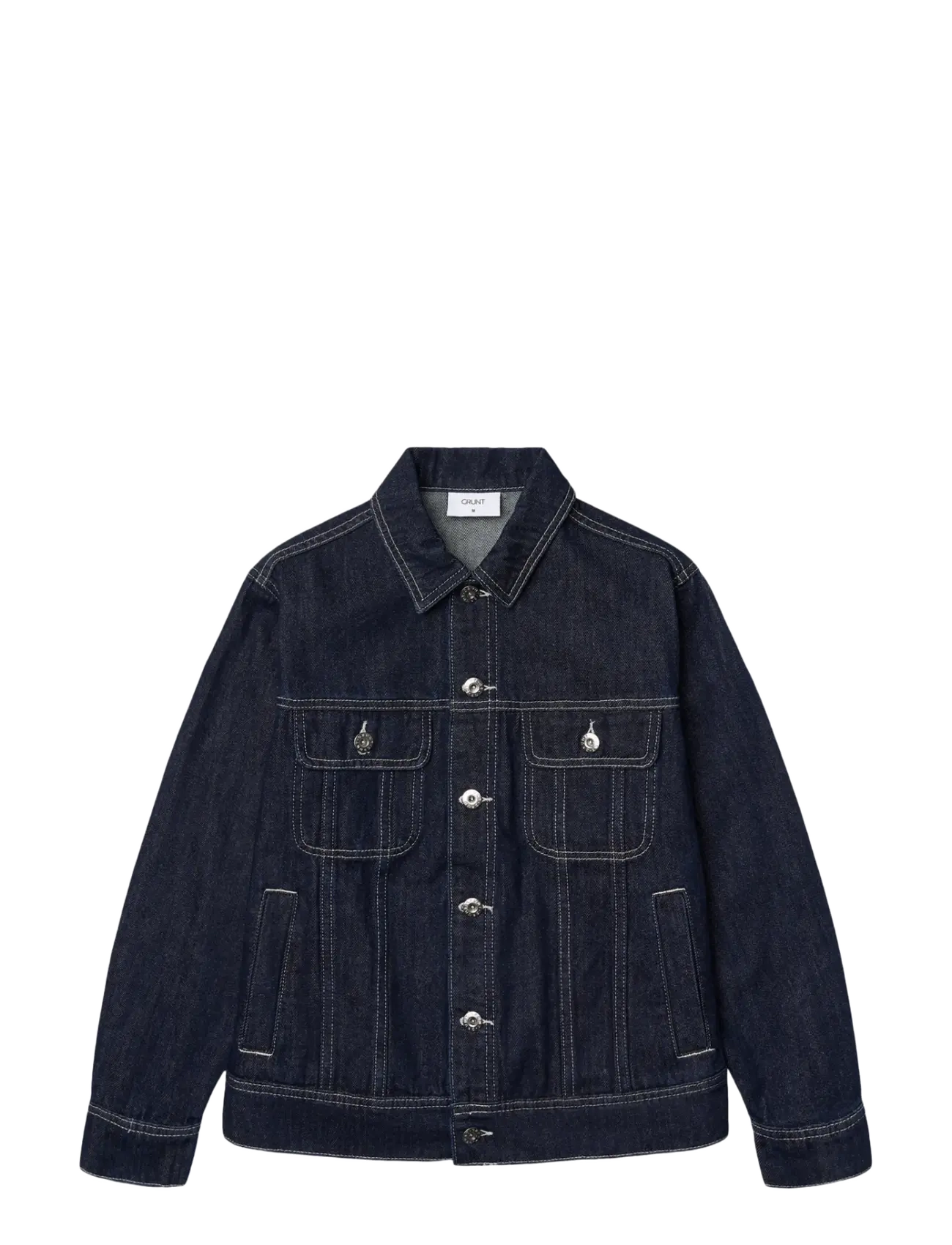 Grunt Grricky Raw Jacket, Børn, Cowboyjakke, Navy, Str: 146/152