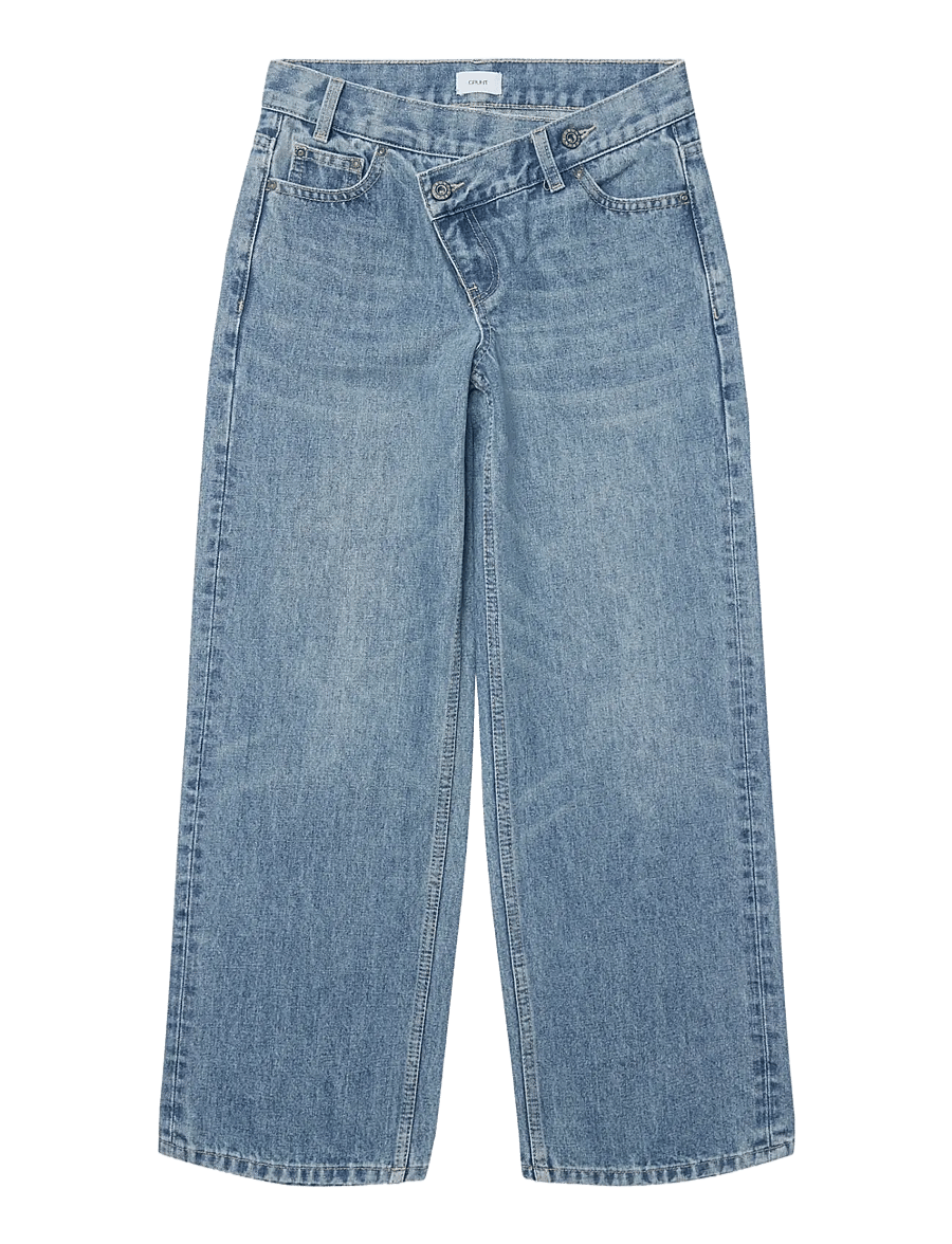 Grunt - GRAvalon Wide WinBlue Jeans - loose jeans - blue washed - 0