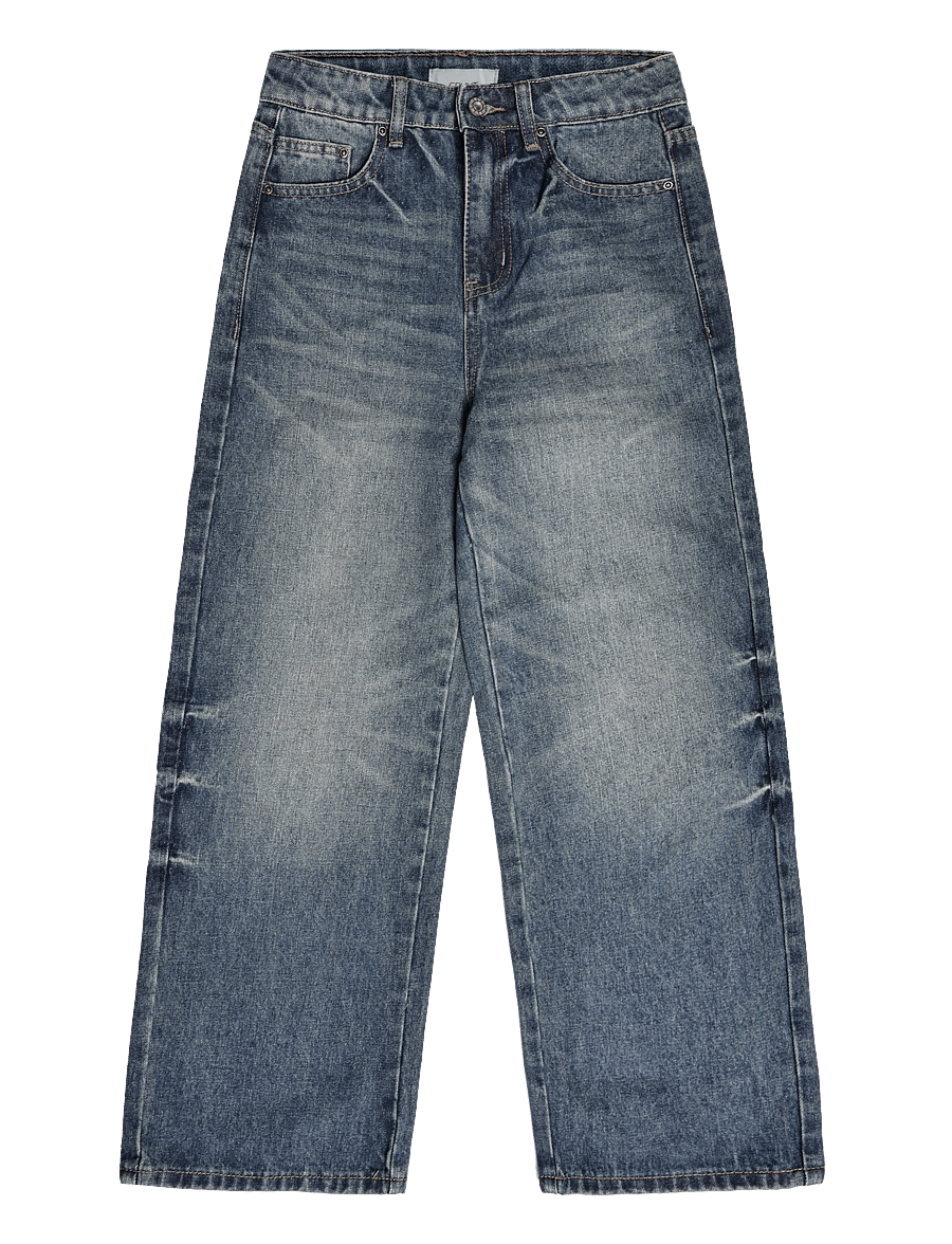 Grunt - GRVega volume Blue drift Jeans - loose jeans - blue vintage - 0