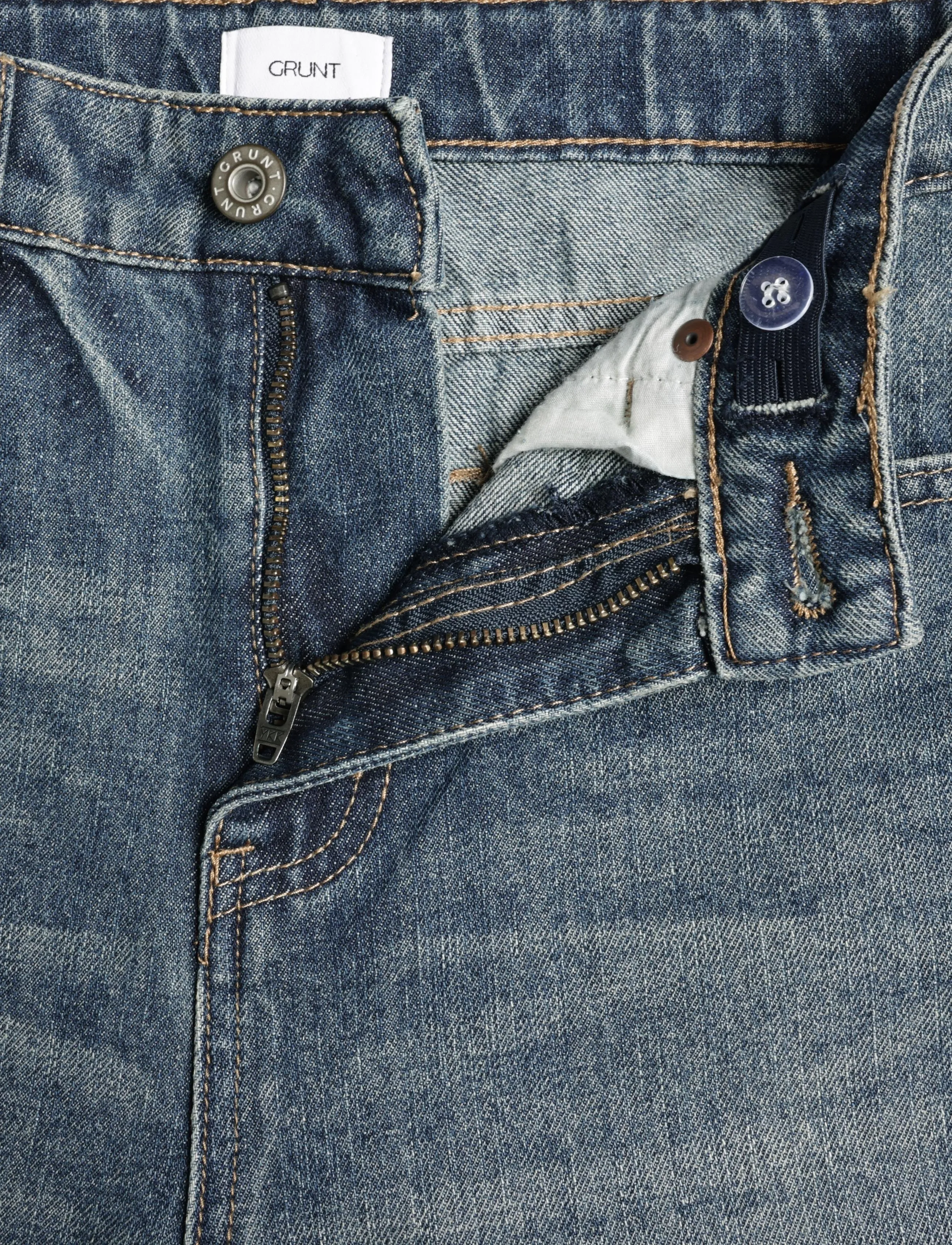 Grunt - GRVega volume Blue drift Jeans - loose jeans - blue vintage - 2