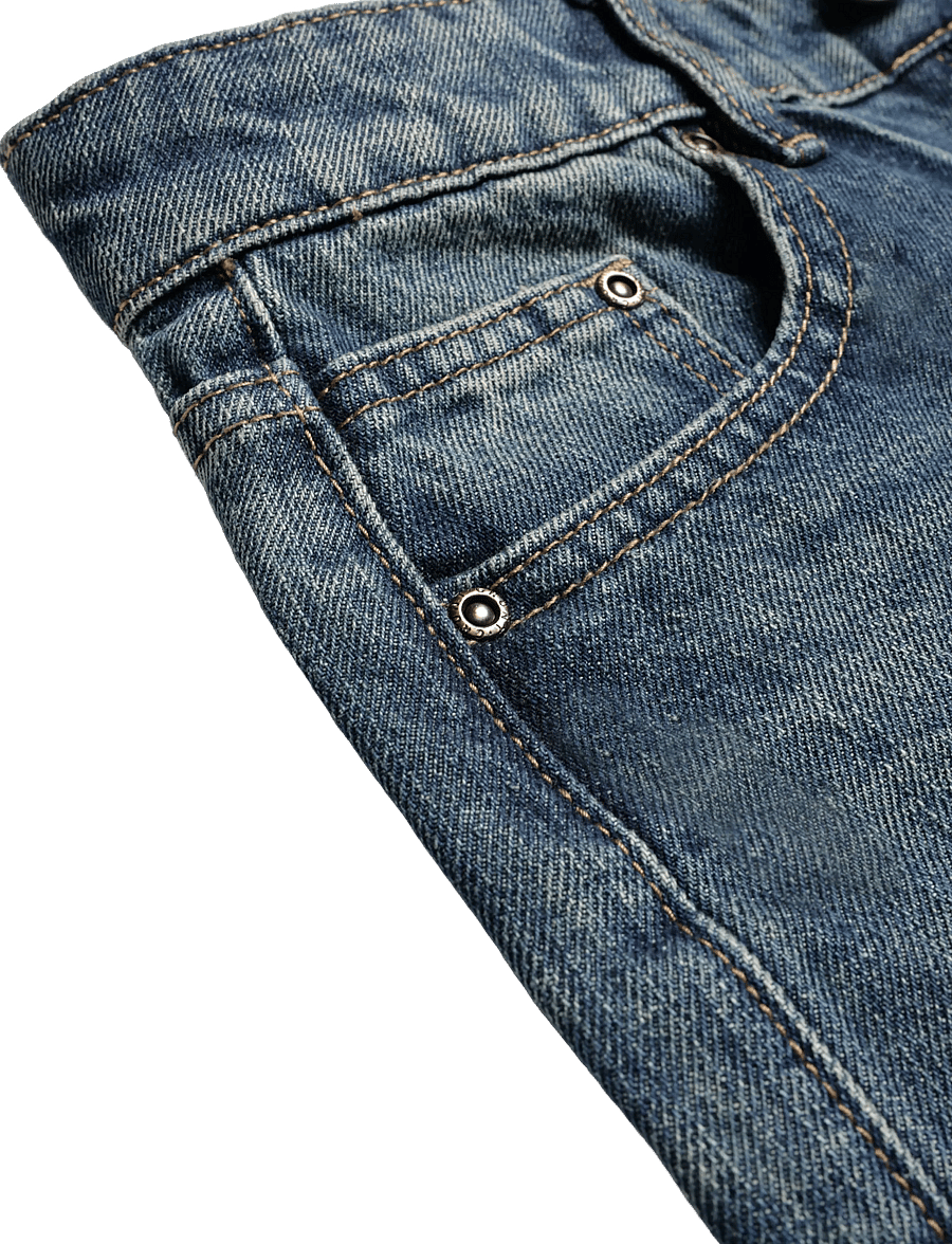 Grunt - GRVega volume Blue drift Jeans - loose jeans - blue vintage - 4