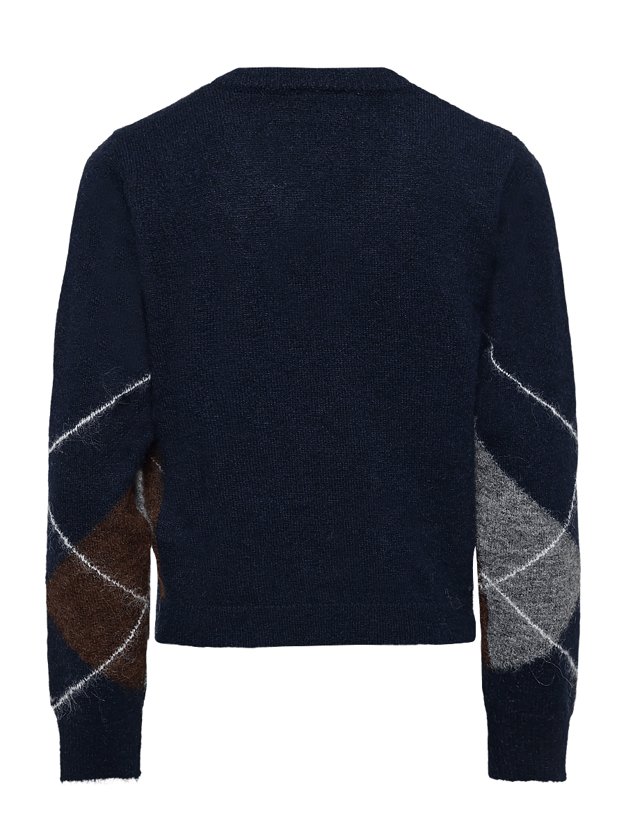 Grunt - GRFie V-neck knit - pullover - dark blue - 1