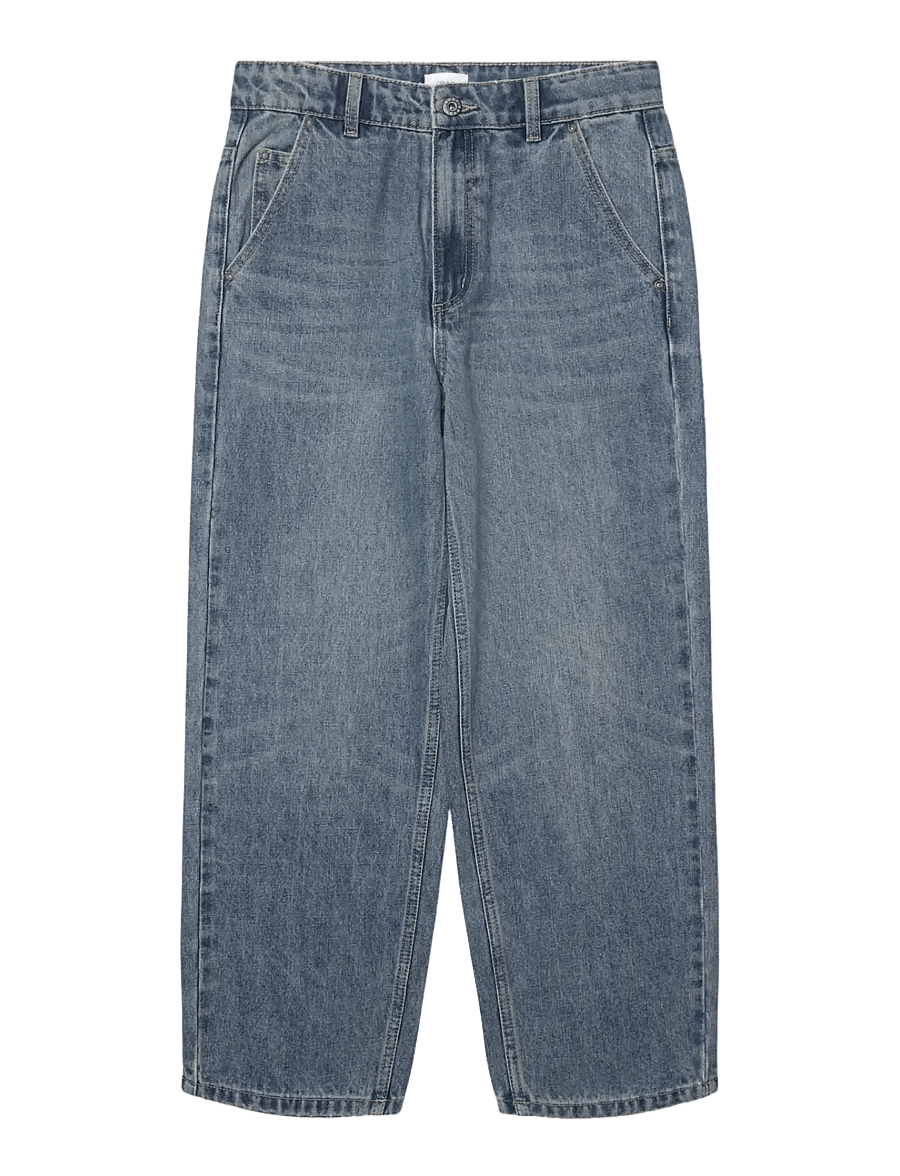Grunt - GRBaggyBoi Blue wash Jeans - vaba lõikega teksad - blue washed - 0