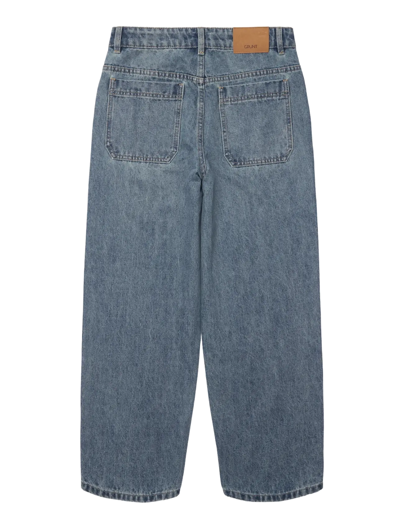 Grunt - GRBaggyBoi Blue wash Jeans - vaba lõikega teksad - blue washed - 1