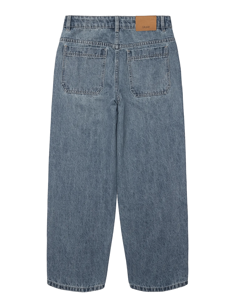 Grunt - GRBaggyBoi Blue wash Jeans - vaba lõikega teksad - blue washed - 1