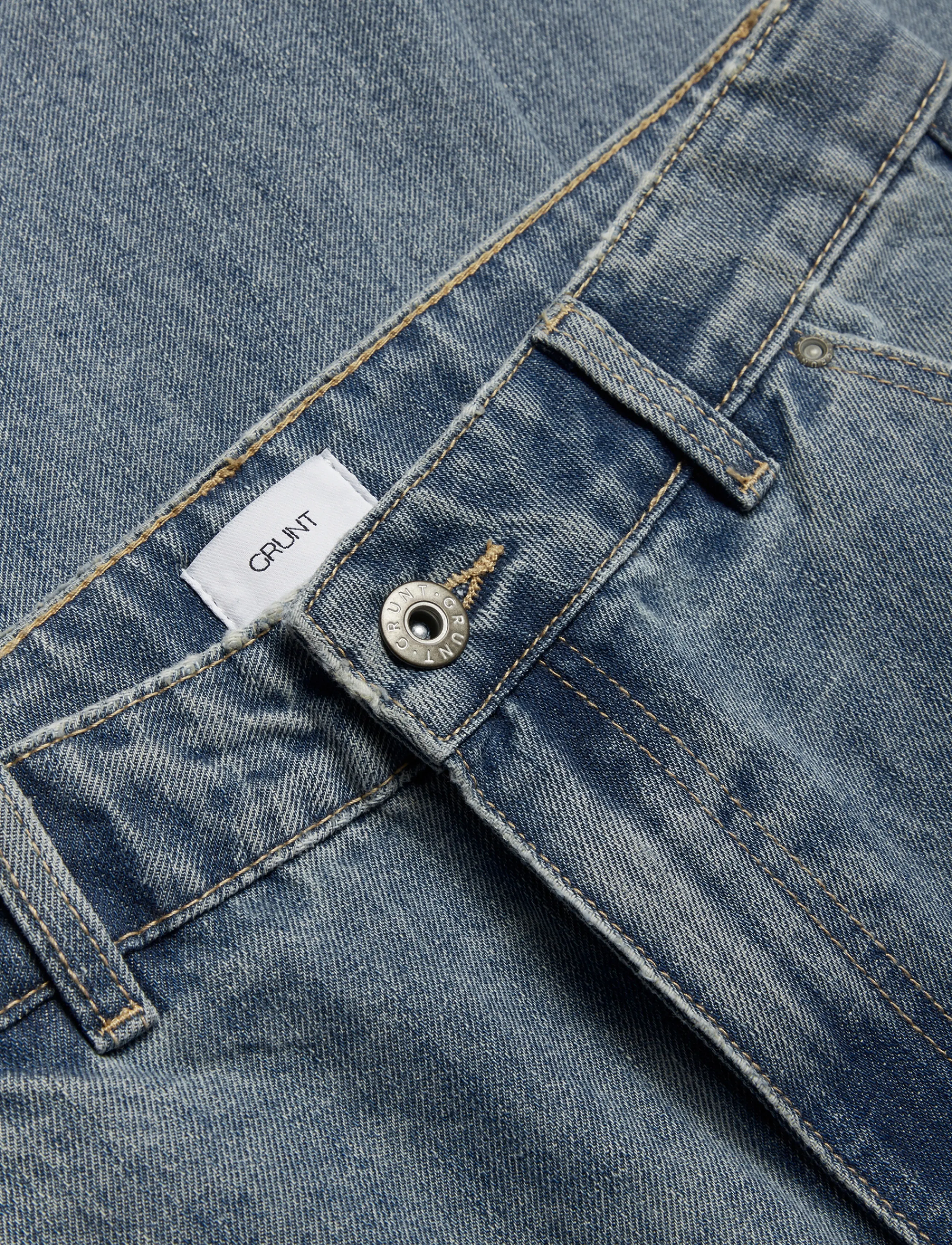 Grunt - GRBaggyBoi Blue wash Jeans - vaba lõikega teksad - blue washed - 2