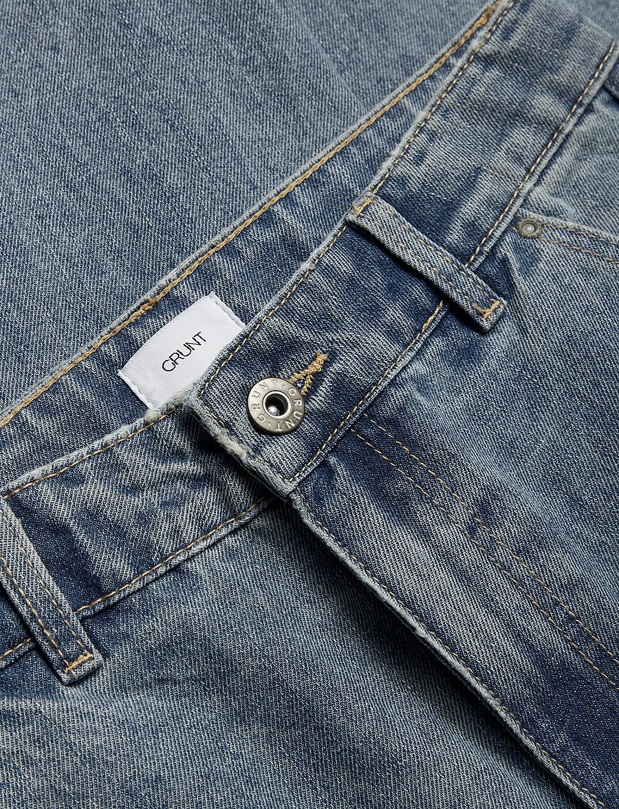 Grunt - GRBaggyBoi Blue wash Jeans - vaba lõikega teksad - blue washed - 2