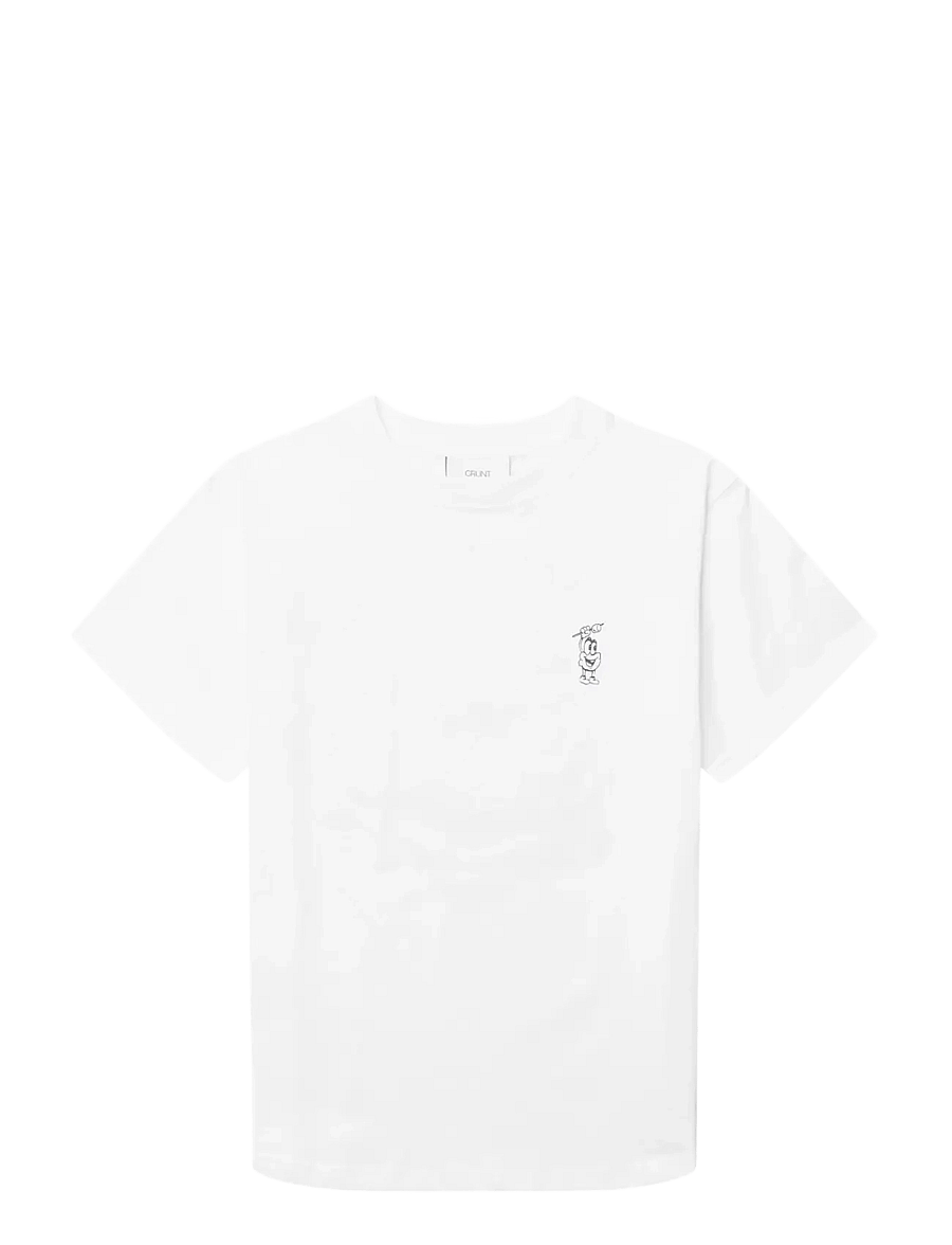 Grunt - GRLan SS Tee - short-sleeved t-shirts - white - 0