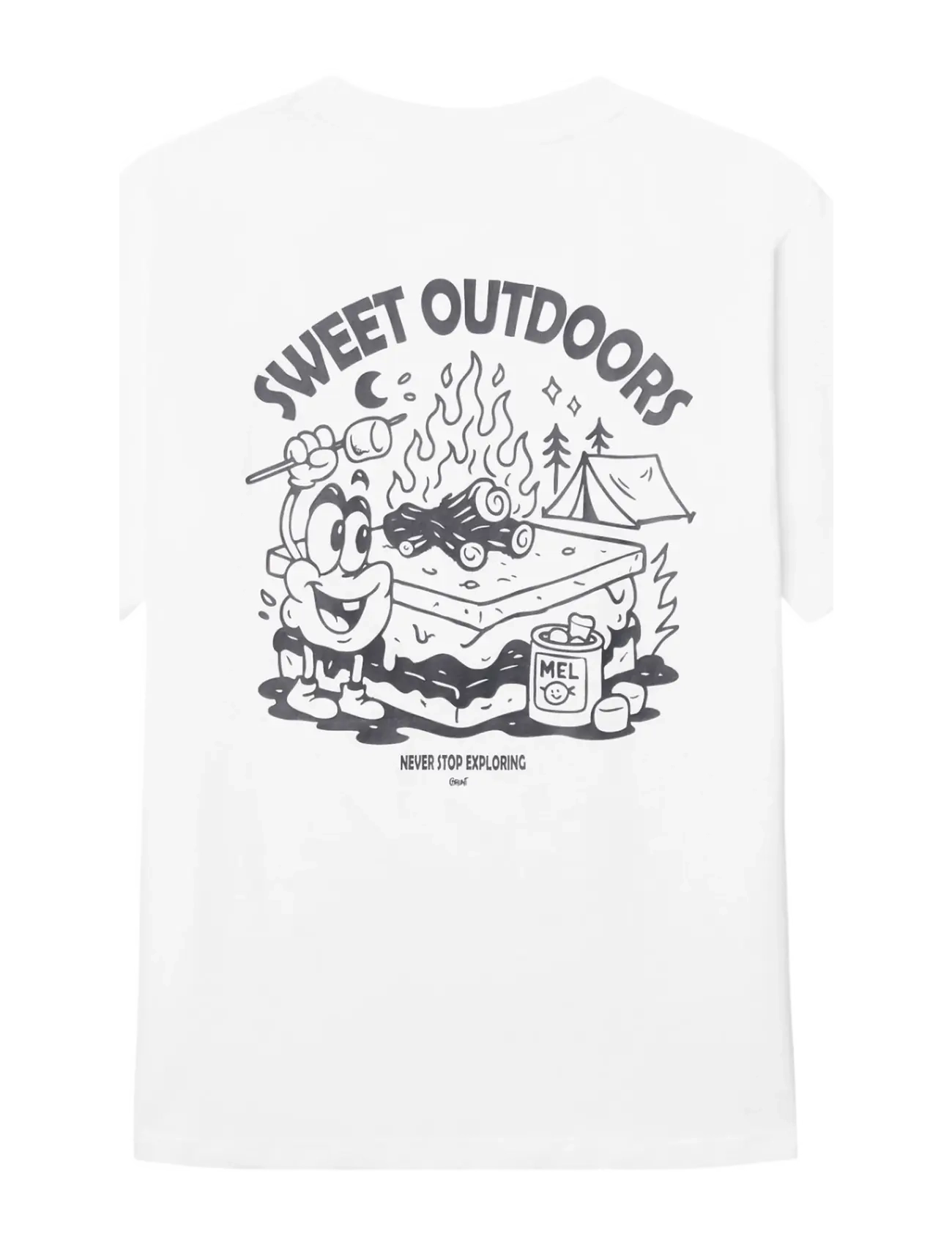 Grunt - GRLan SS Tee - short-sleeved t-shirts - white - 1