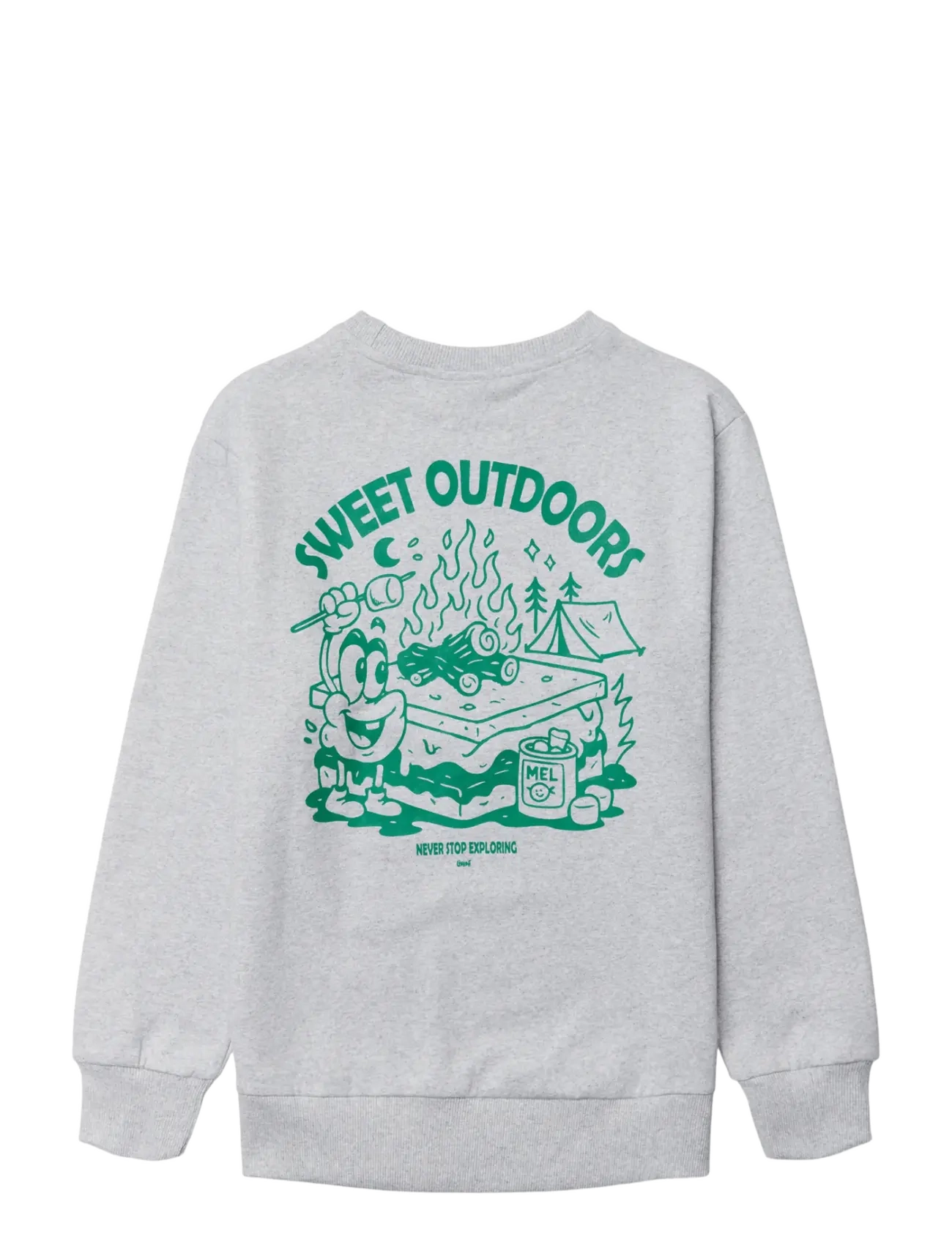 Grunt - GRWent Crew SWEAT - grey melange - 1