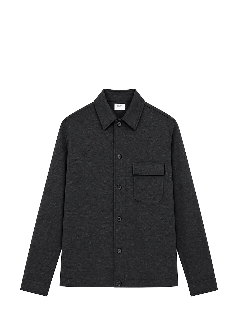 Grunt - GRSigfred Shacket - fleecejacken - black - 0