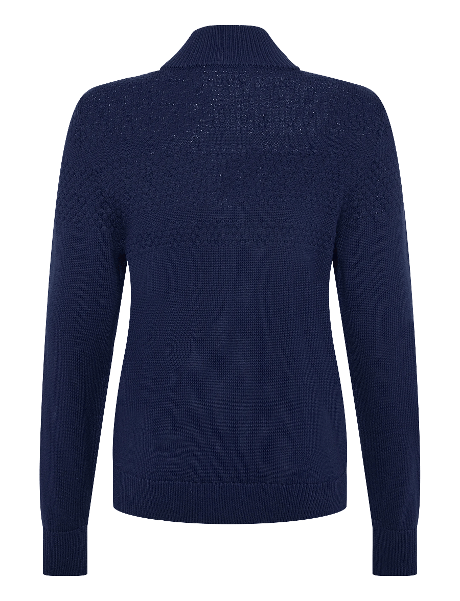 Grunt - GRLoke Zip Knit - plonos striukės - navy - 1