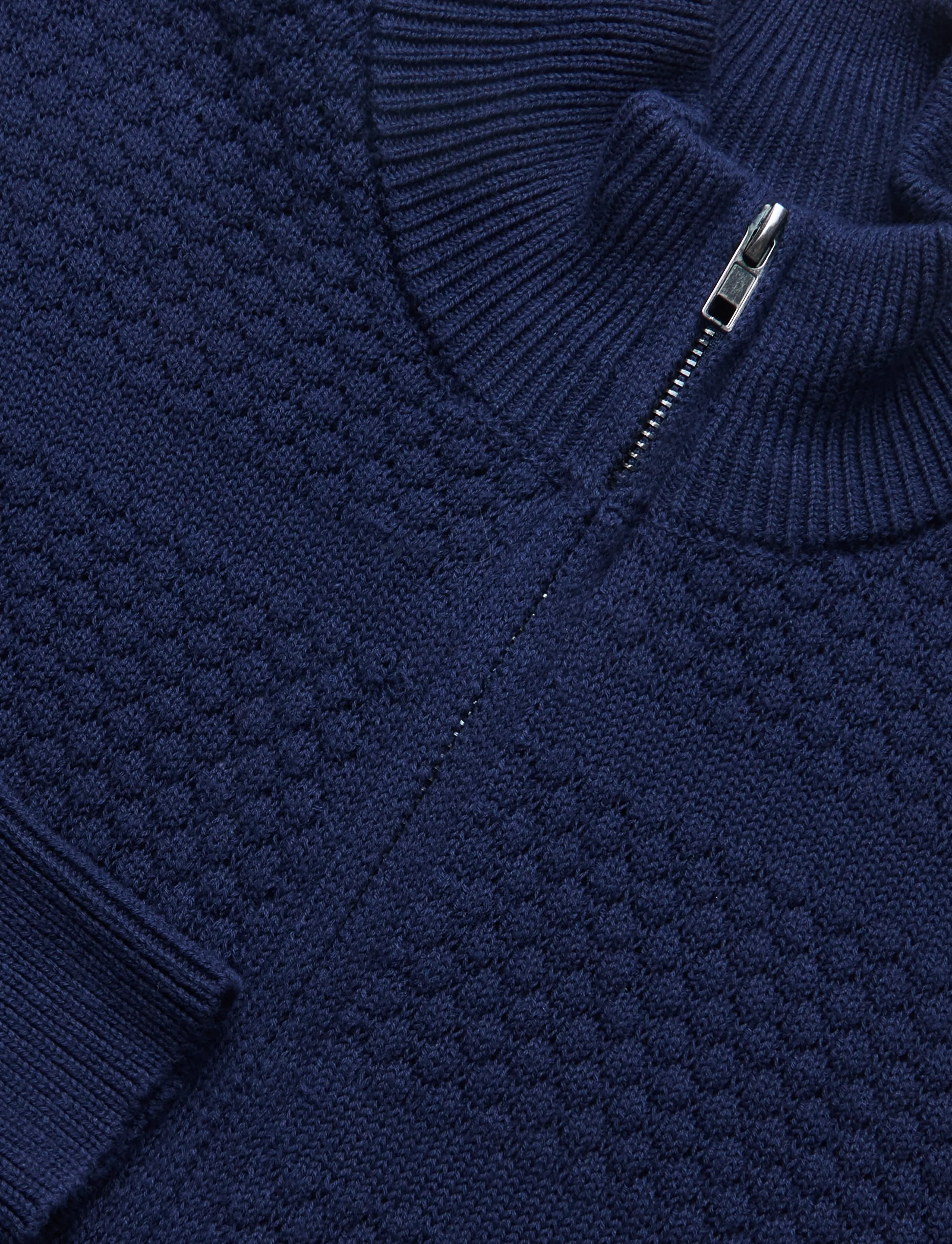 Grunt - GRLoke Zip Knit - leichte jacken - navy - 2