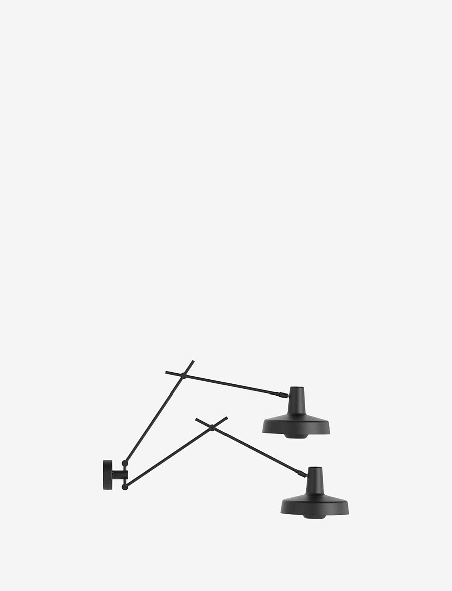 Grupa - ARIGATO WALL DOUBLE - wandleuchten - black - 1