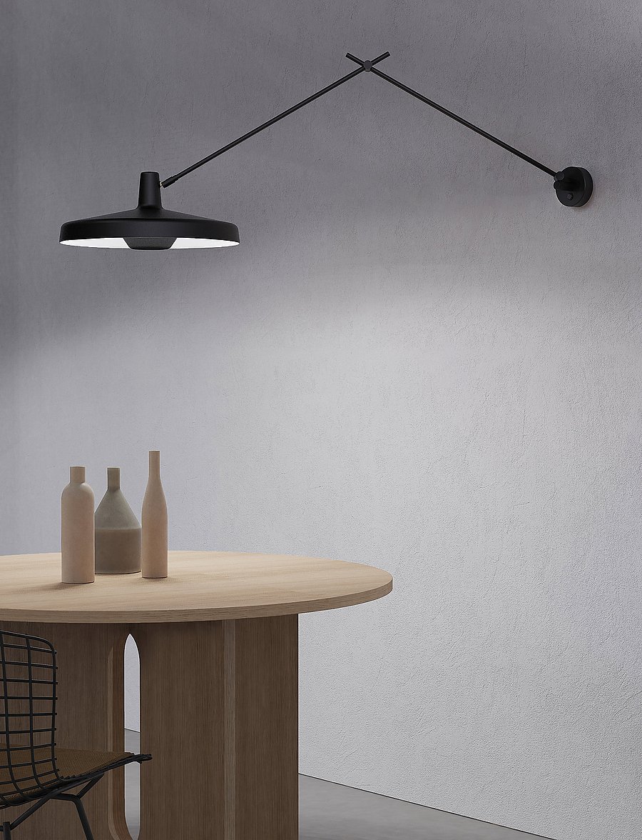 Grupa - ARIGATO WALL 45 - wandleuchten - black - 0
