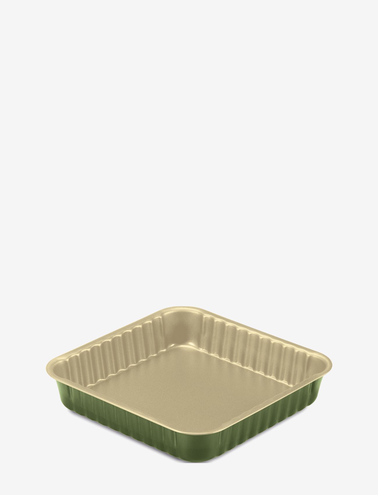 SQUARE CAKE TIN - GREEN