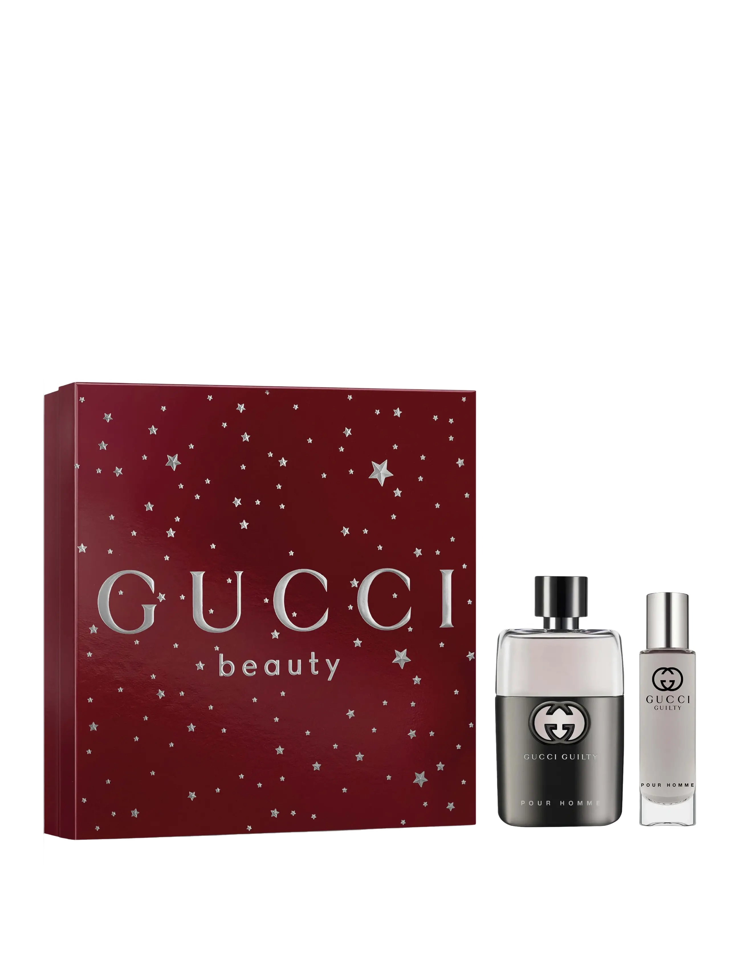 Gucci Gift Set Guilty Pour Homme Edt 50 Ml + Travel Spray 15 Ml, Eau de Toilette, Nude, Str: 65 ML