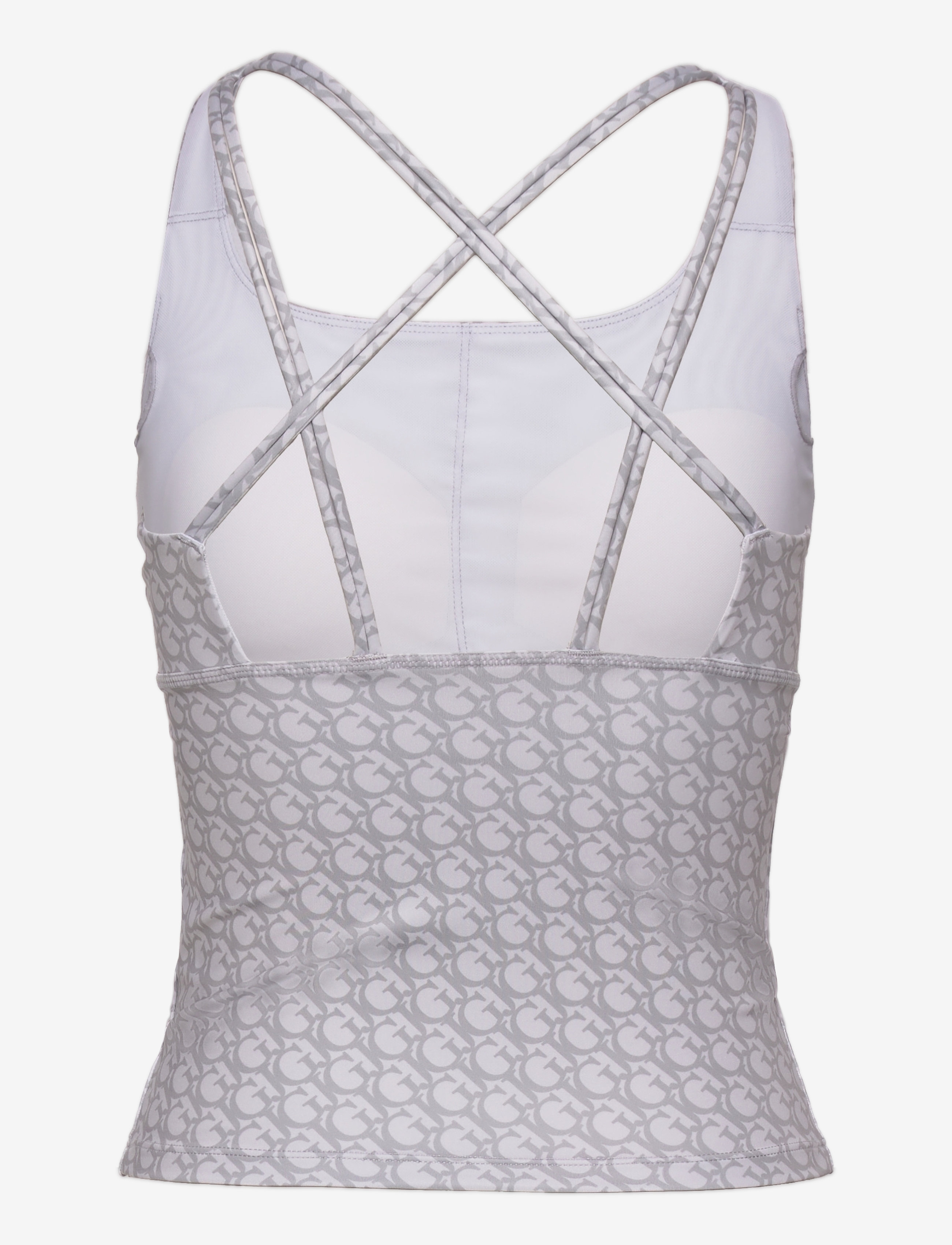 Guess Activewear - CAITLIN LOGOMANIA ACTIVE TOP - allover gj gray c - 1
