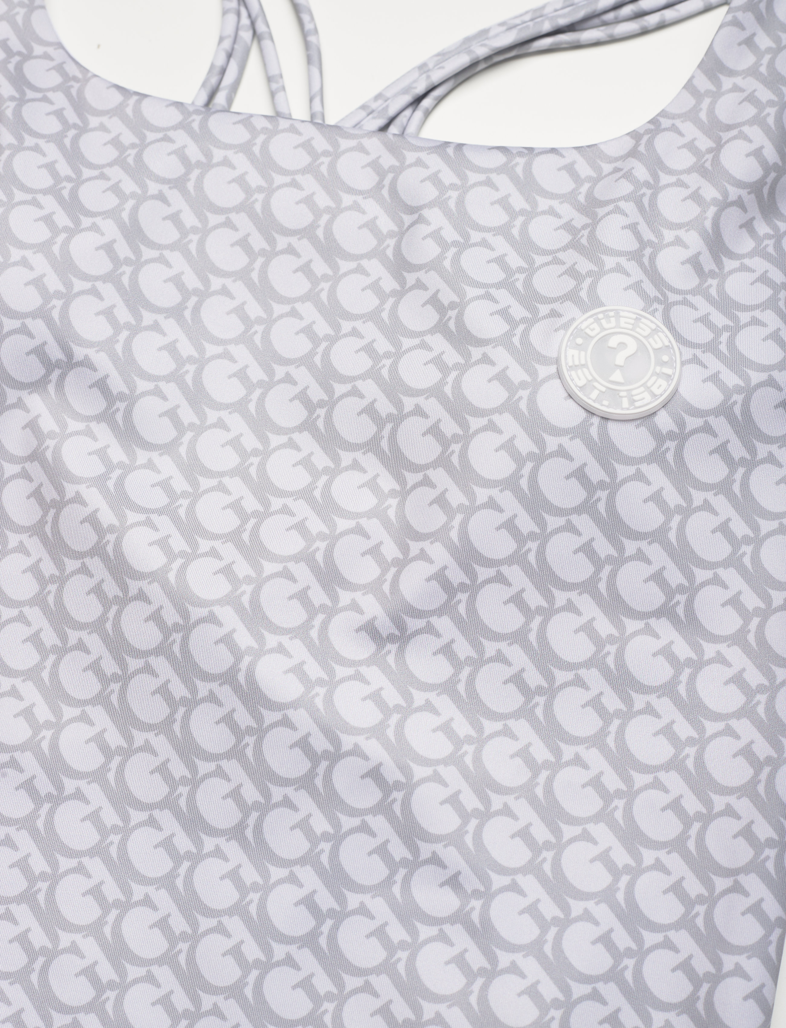 Guess Activewear - CAITLIN LOGOMANIA ACTIVE TOP - allover gj gray c - 2