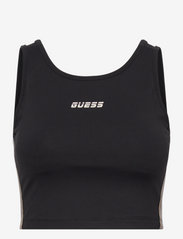 Guess Activewear - BRITTANY CN ACTIVE TOP - crop topit - jet black a996 - 0