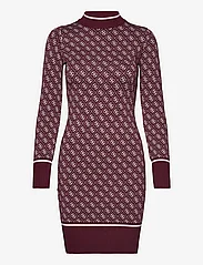 GUESS Jeans - LS LISE 4G LOGO SWTR DRESS - bodycon dresses - mystic wine and p - 0