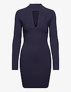 LS MOCK NK CUT OUT CAMBRIA DRS - BLACKENED BLUE