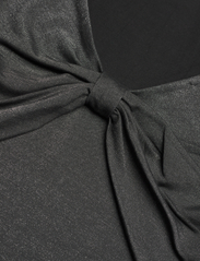 GUESS Jeans - LS NK KNOT CLOTILDE DRESS - stramme kjoler - black foil - 2