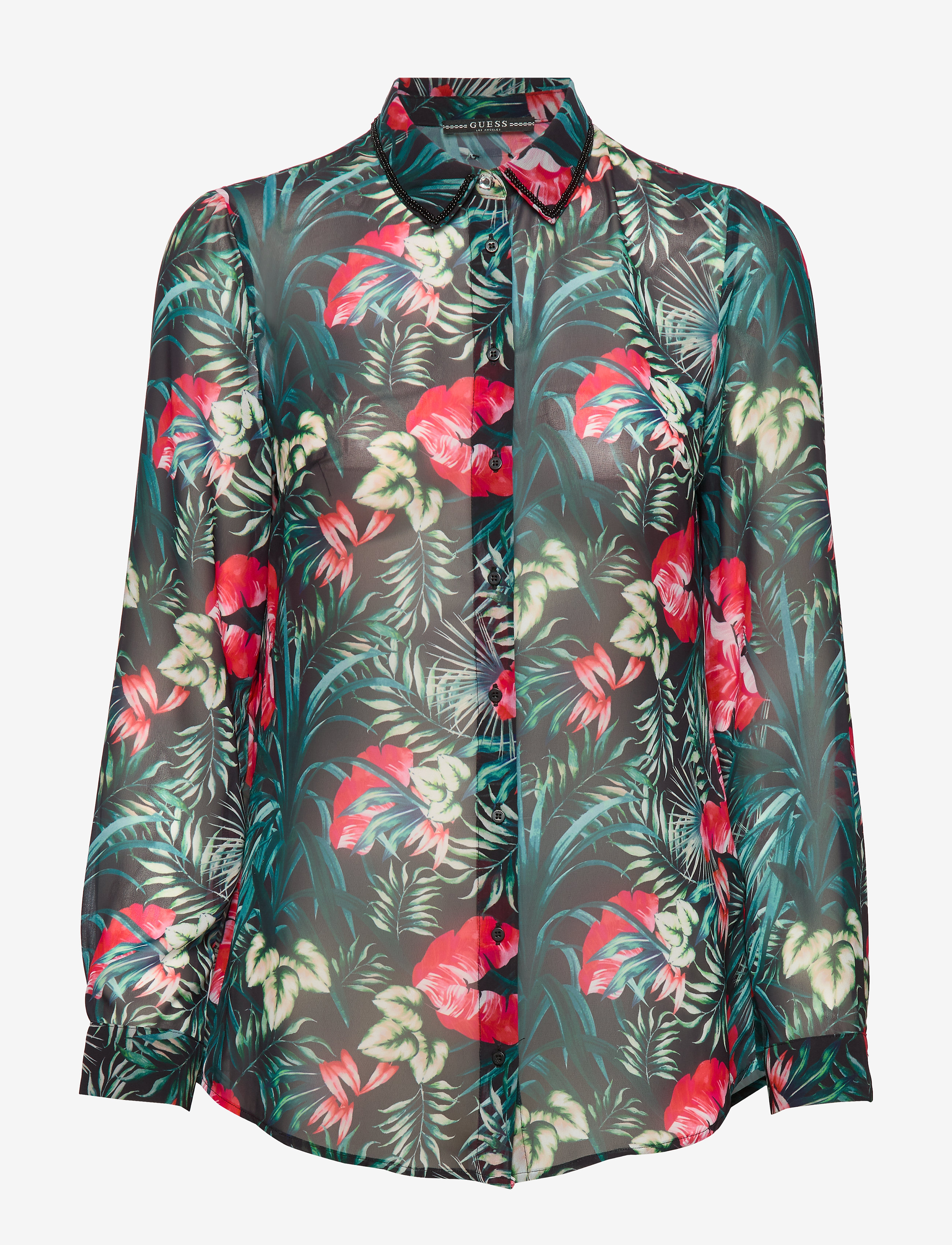 GUESS Jeans - LS CLOUIS SHIRT - small dark tropic - 0