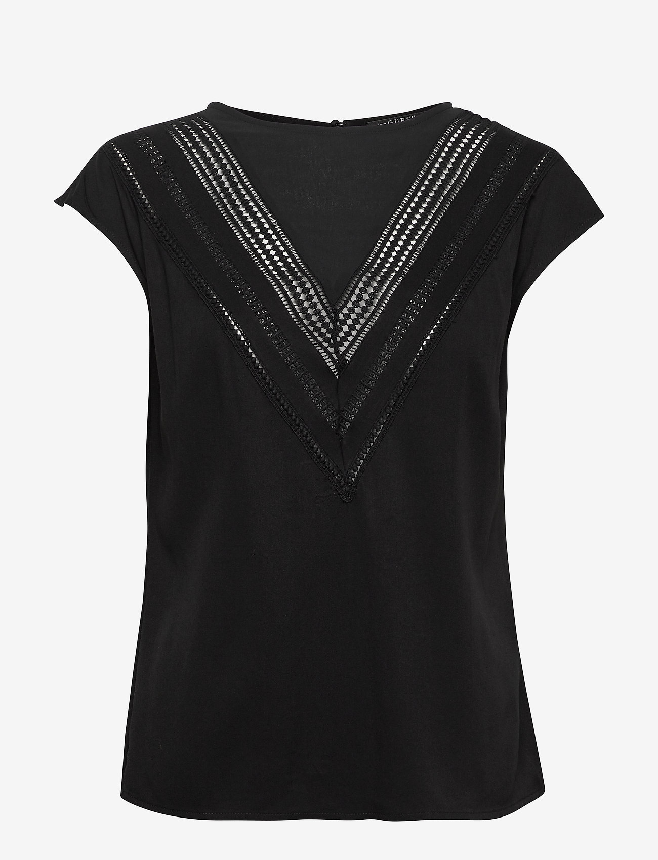 GUESS Jeans - SS MALIKA TOP - jet black a996 - 0