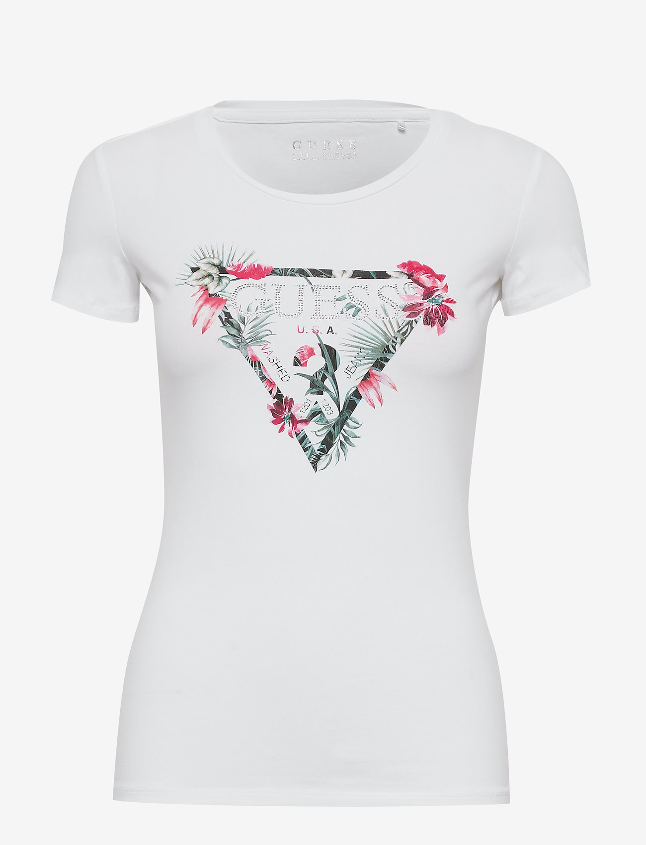 GUESS Jeans - SS CN LORY TEE - true white a000 - 0