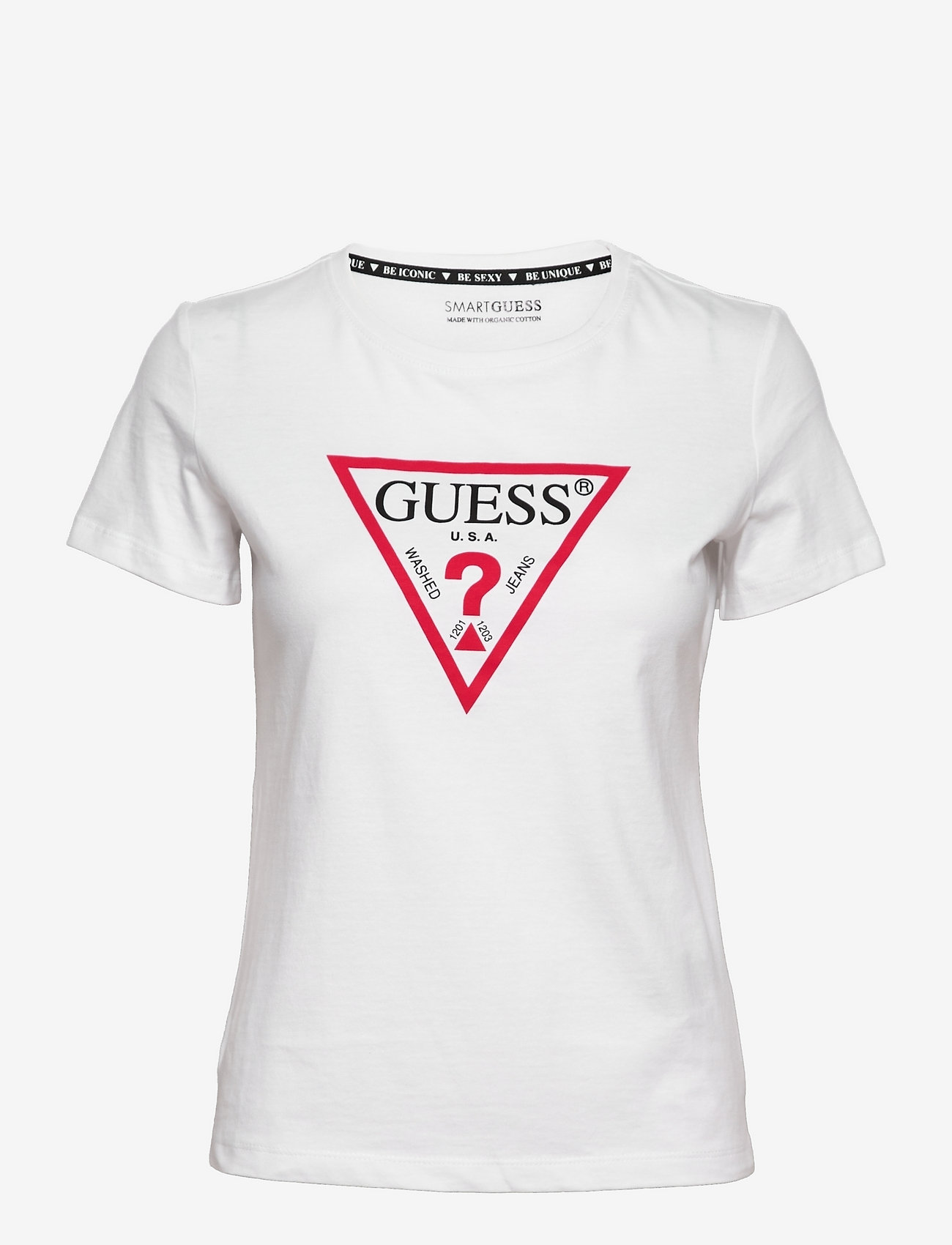 GUESS Jeans - SS CN ORIGINAL TEE - pure white - 0
