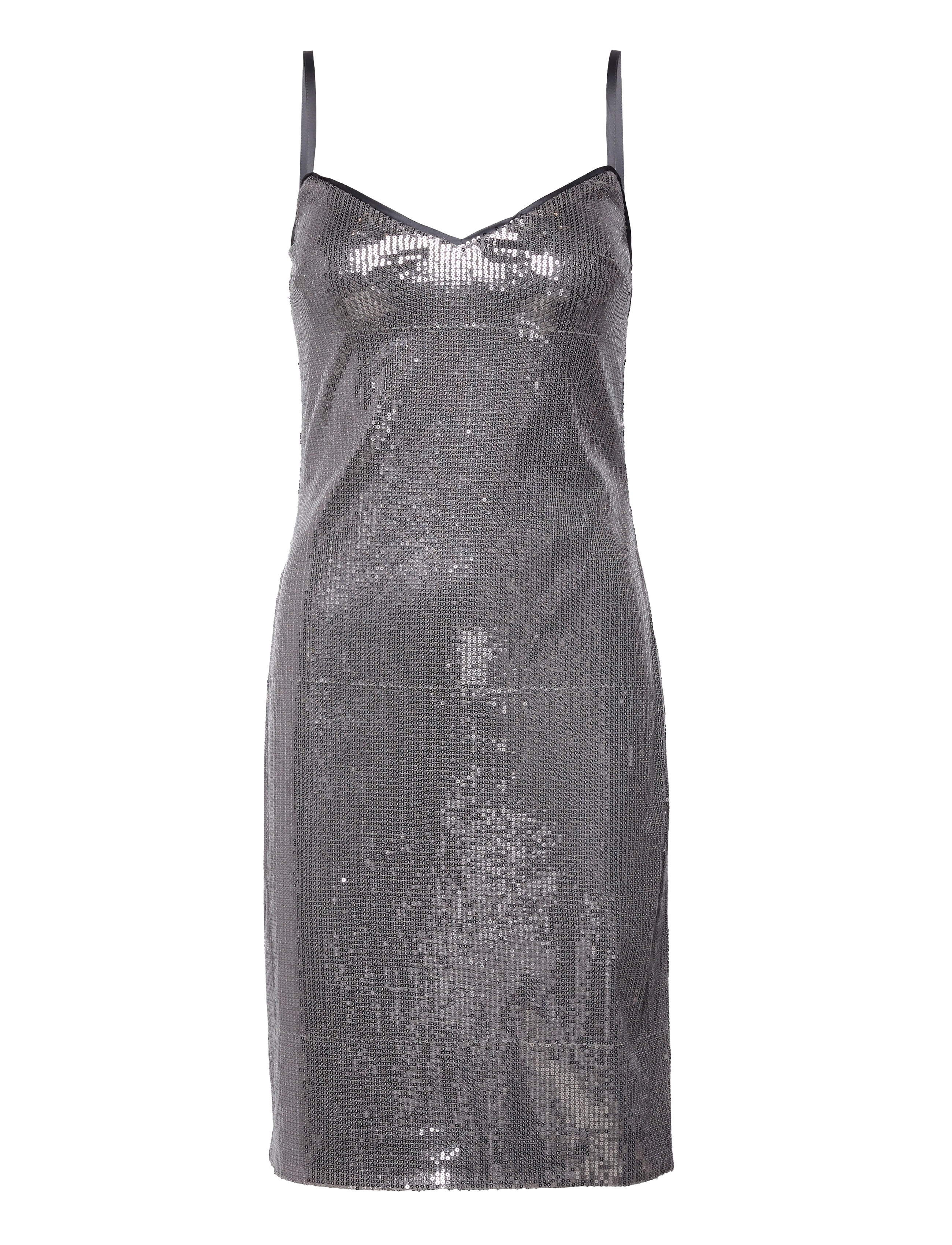 GUESS Jeans KAYLA DRESS - Riided - GUNMETAL / silver