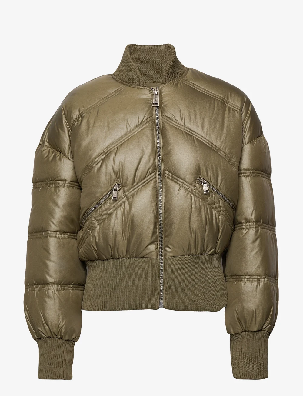 Guess leather 2025 bomber jacket