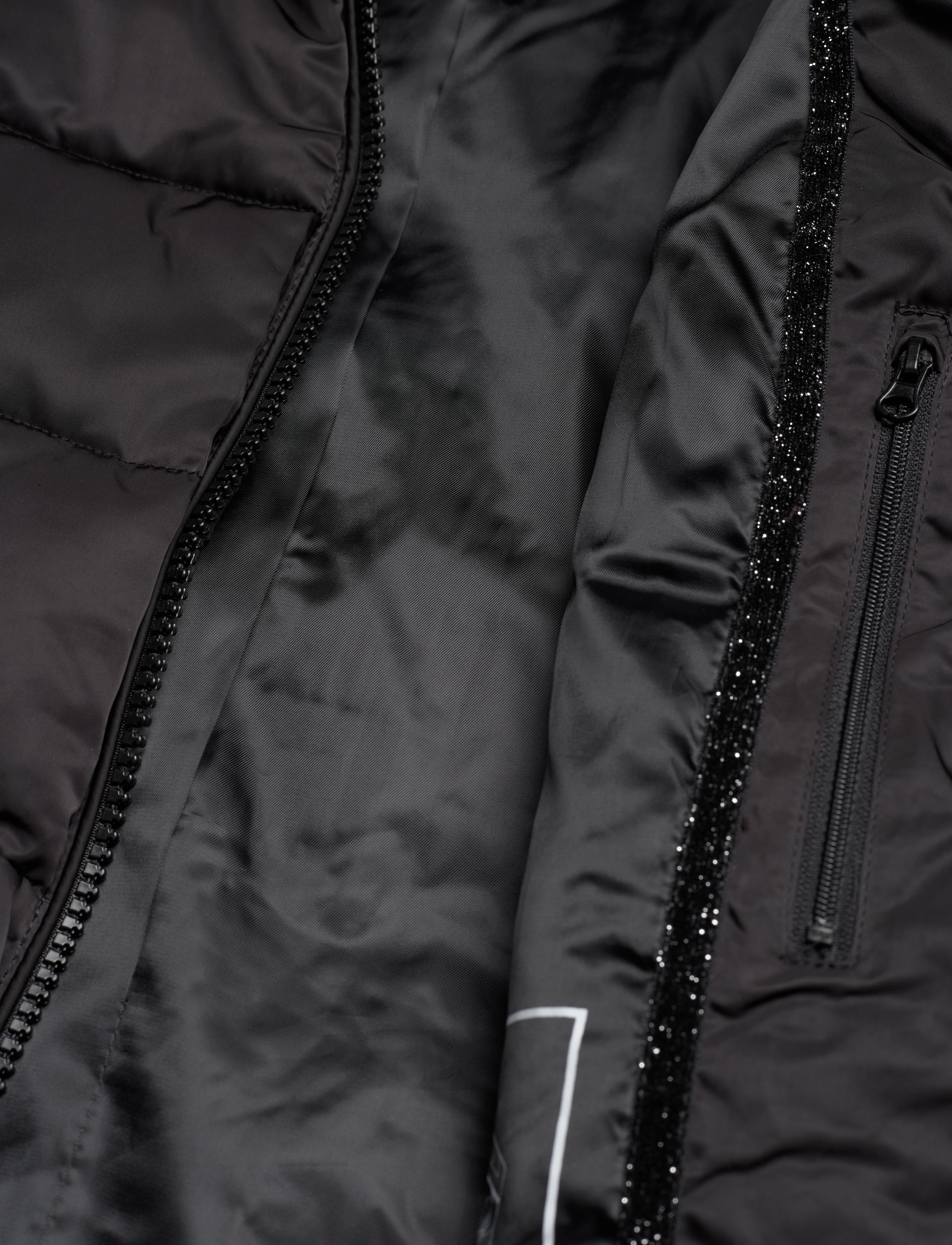 GUESS Jeans - GLITZY PUFFA - jet black a996 - 4