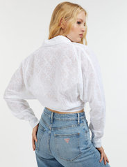 GUESS Jeans - LS TINA SHIRT - krekli ar garām piedurknēm - pure white - 3