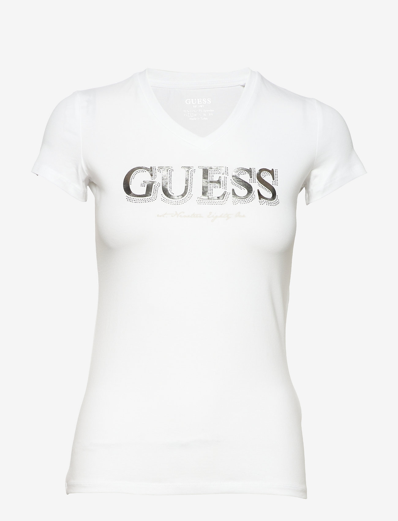 GUESS Jeans - SS VN TRINE TEE - pure white - 0