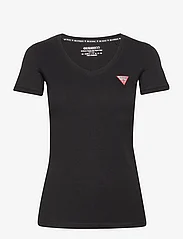 GUESS Jeans - SS VN MINI TRIANGLE TEE - lowest prices - jet black a996 - 0