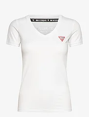 GUESS Jeans - SS VN MINI TRIANGLE TEE - t-shirts - pure white - 0