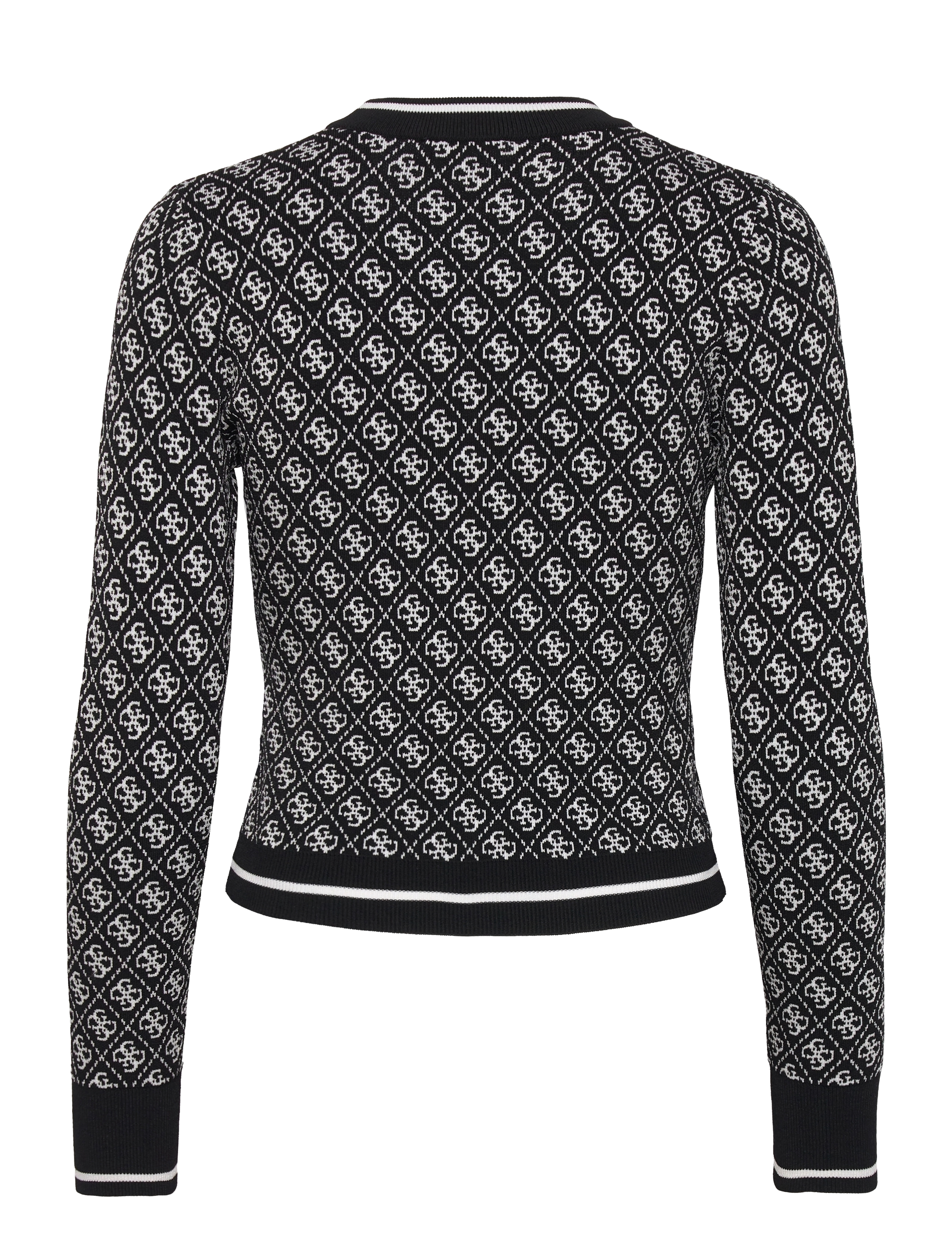 GUESS Jeans - LISE 4G CN LS SWTR - black and cream w - 1