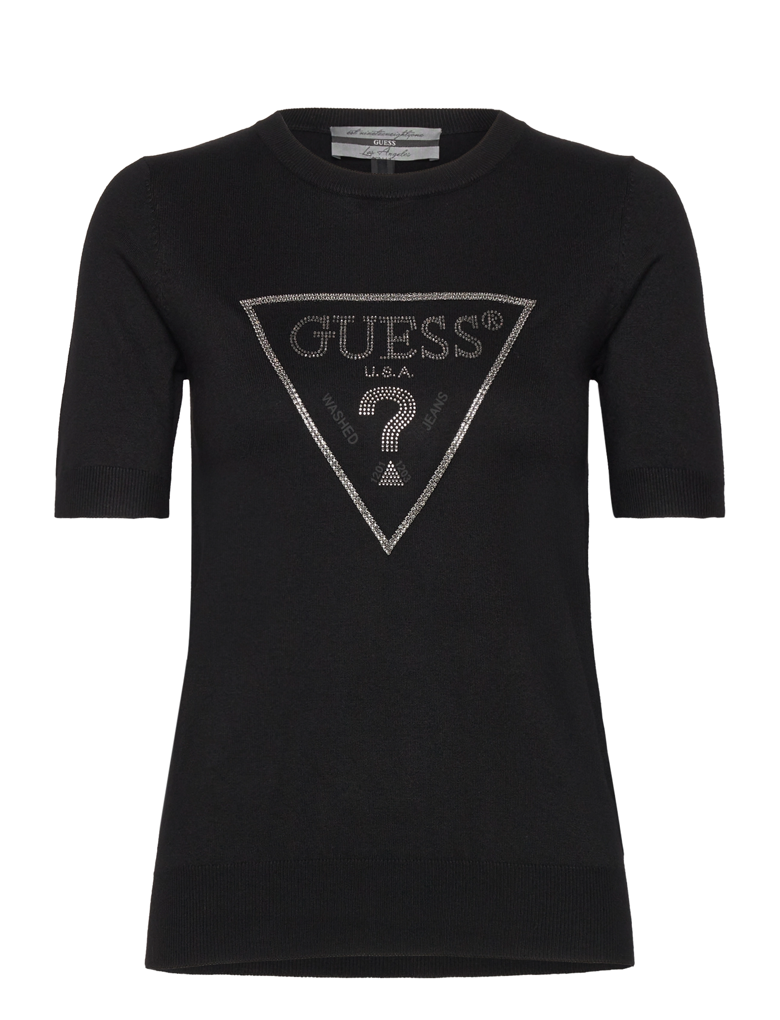 KAYLA LOGO RN SS SWTR - JET BLACK A996