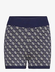 GUESS Jeans - LISE 4G LOGO SWTR SHORT - velo šorti - cave blue and pea - 0