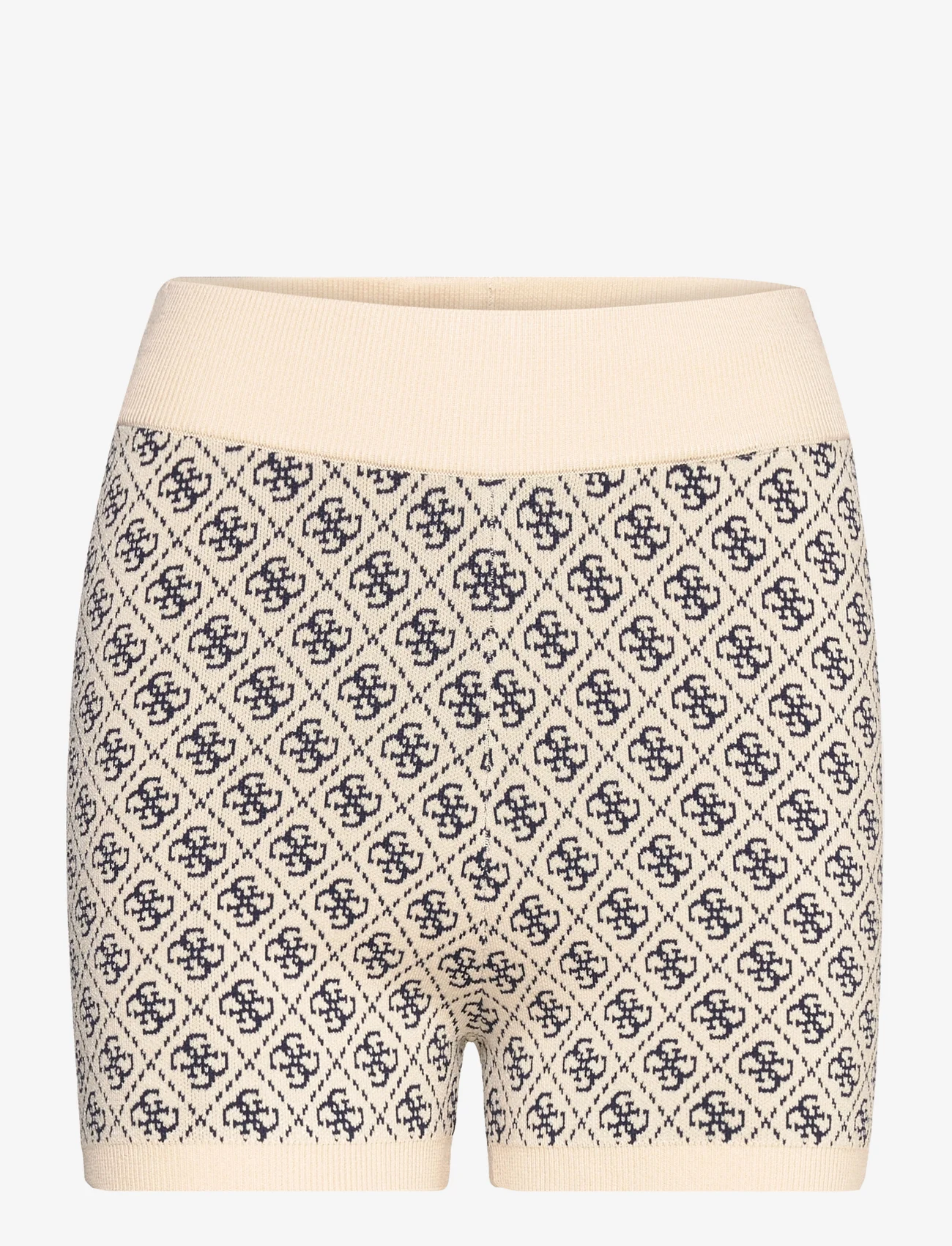 GUESS Jeans - LISE 4G LOGO SWTR SHORT - velo šorti - pearl oyster and - 0
