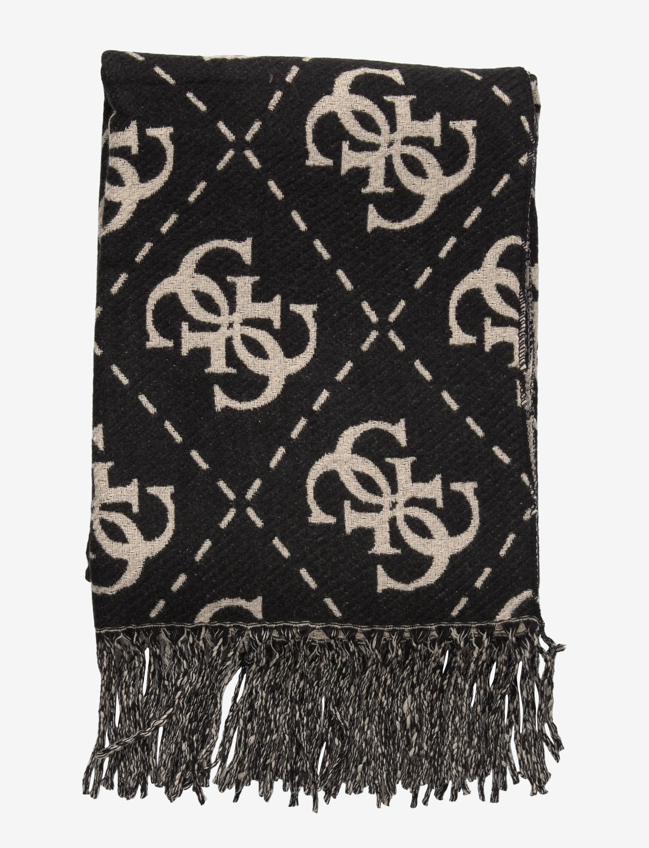 GUESS - SCARF 70X190 - black logo - 1