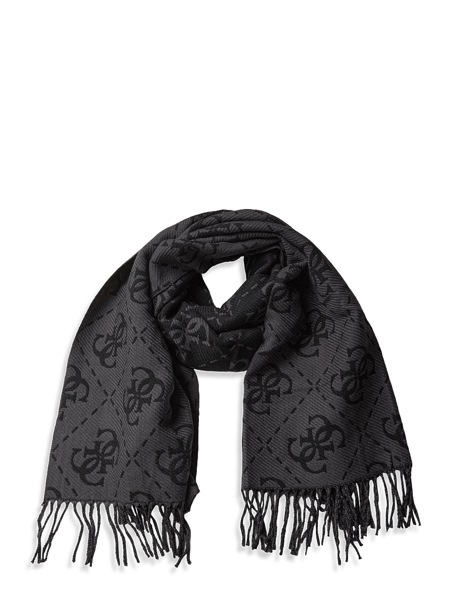 GUESS - SCARF 70X190 - winterschals - coal logo - 0