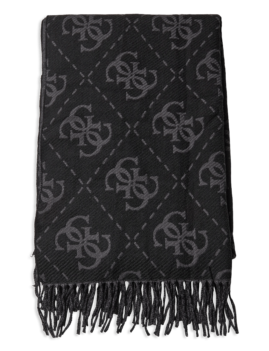 GUESS - SCARF 70X190 - winterschals - coal logo - 1