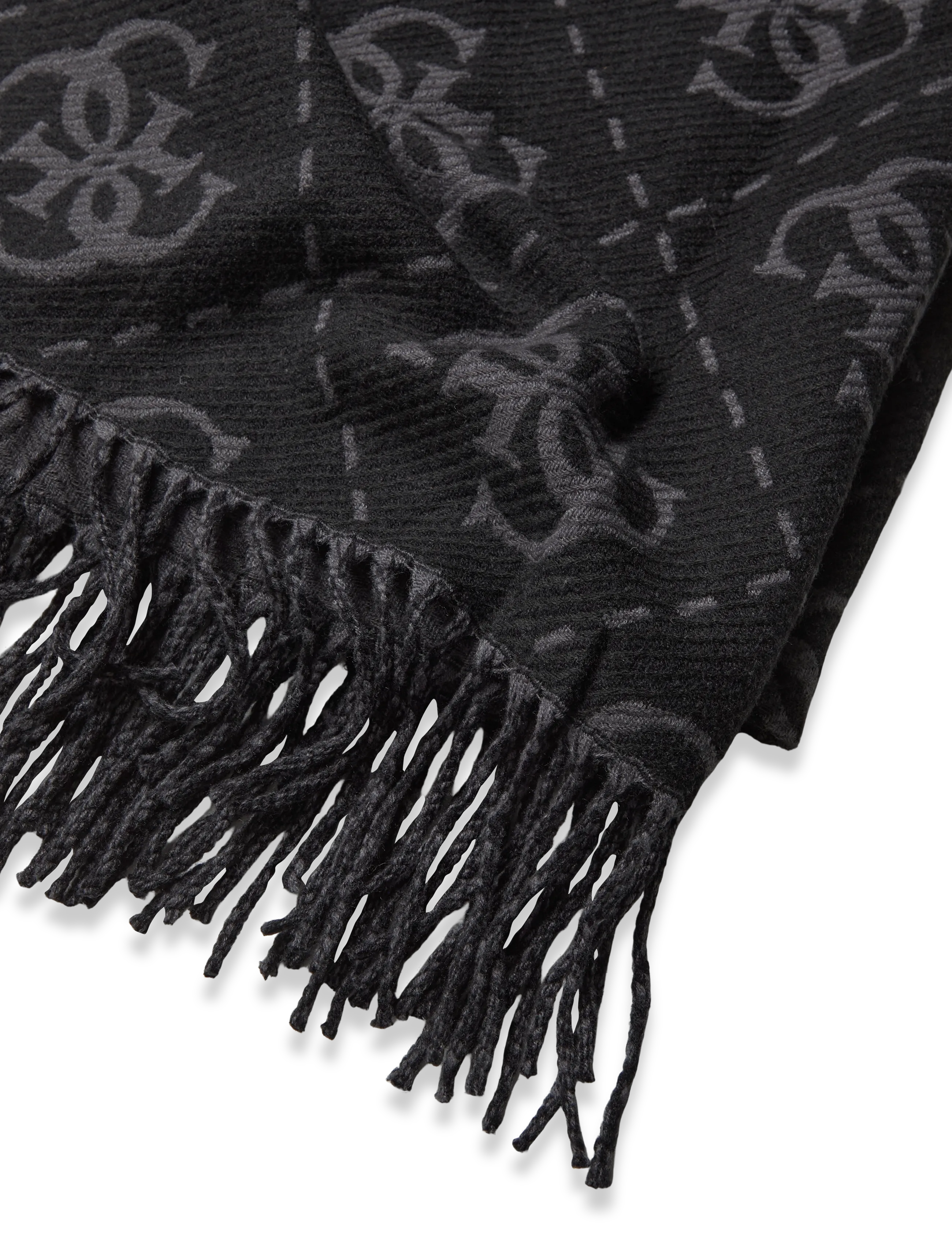GUESS - SCARF 70X190 - winterschals - coal logo - 2