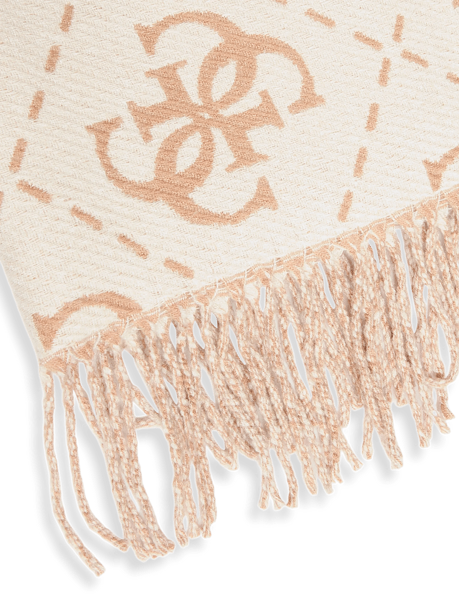 GUESS - SCARF 70X190 - winter scarves - latte logo brown - 2