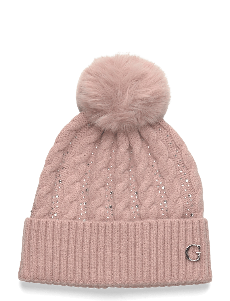 GUESS - KNITTED BEANIE - huer - rose - 0