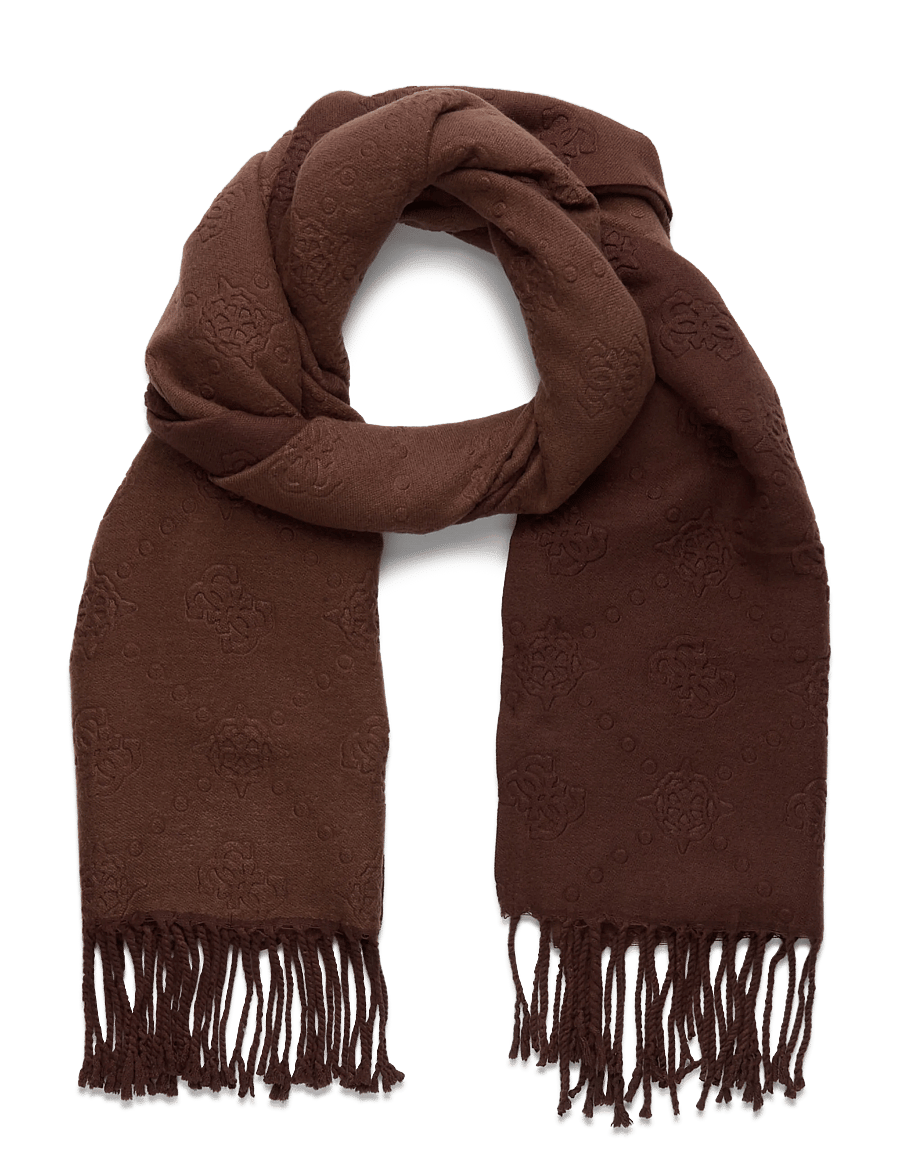 GUESS - SCARF 70X180 - halsdukar - chocolate - 0